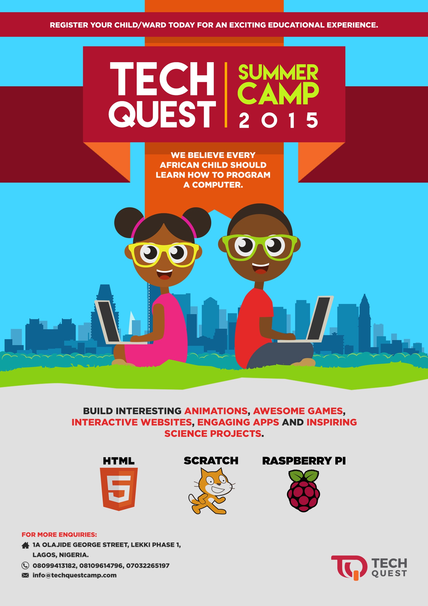 TechQuest 2015 Summer Camp to Empower Young Nigerians with Cutting-Edge Skills
  