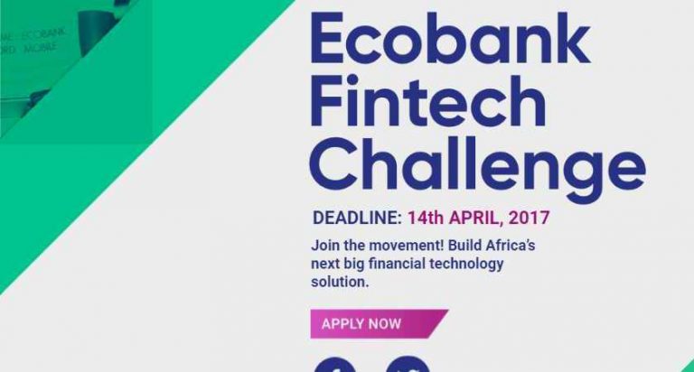 Enter for the Ecobank Fintech Challenge to Win Up to $500K
  