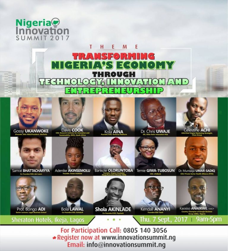 The Nigeria Innovation Summit 2017 Communiqué
  