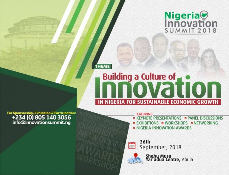 Nigeria Innovation Summit 2018 Theme, Date announced
  