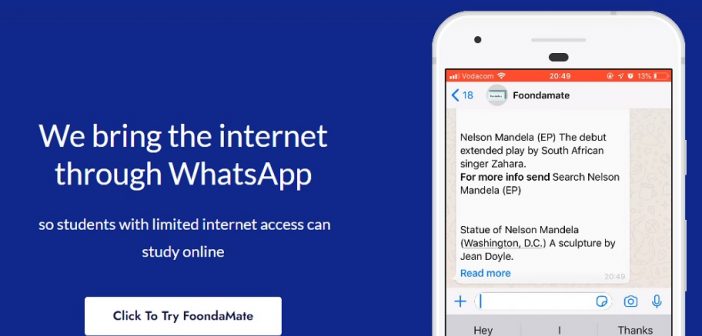 SA’s FoondaMate is helping students with limited internet study using WhatsApp, Messenger
  