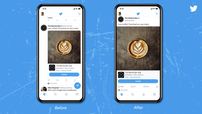 Twitter is testing big ol’ full-width photos and videos