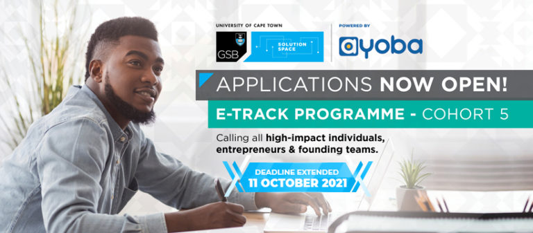 Update : Apply for UCT GSB E-Track Programme Cohort Five
  