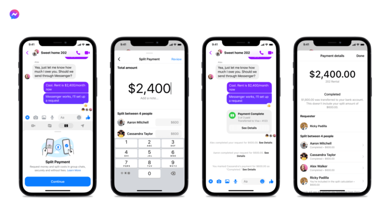 In the United States, Facebook Messenger is testing a new ‘Split Payments’ feature
  