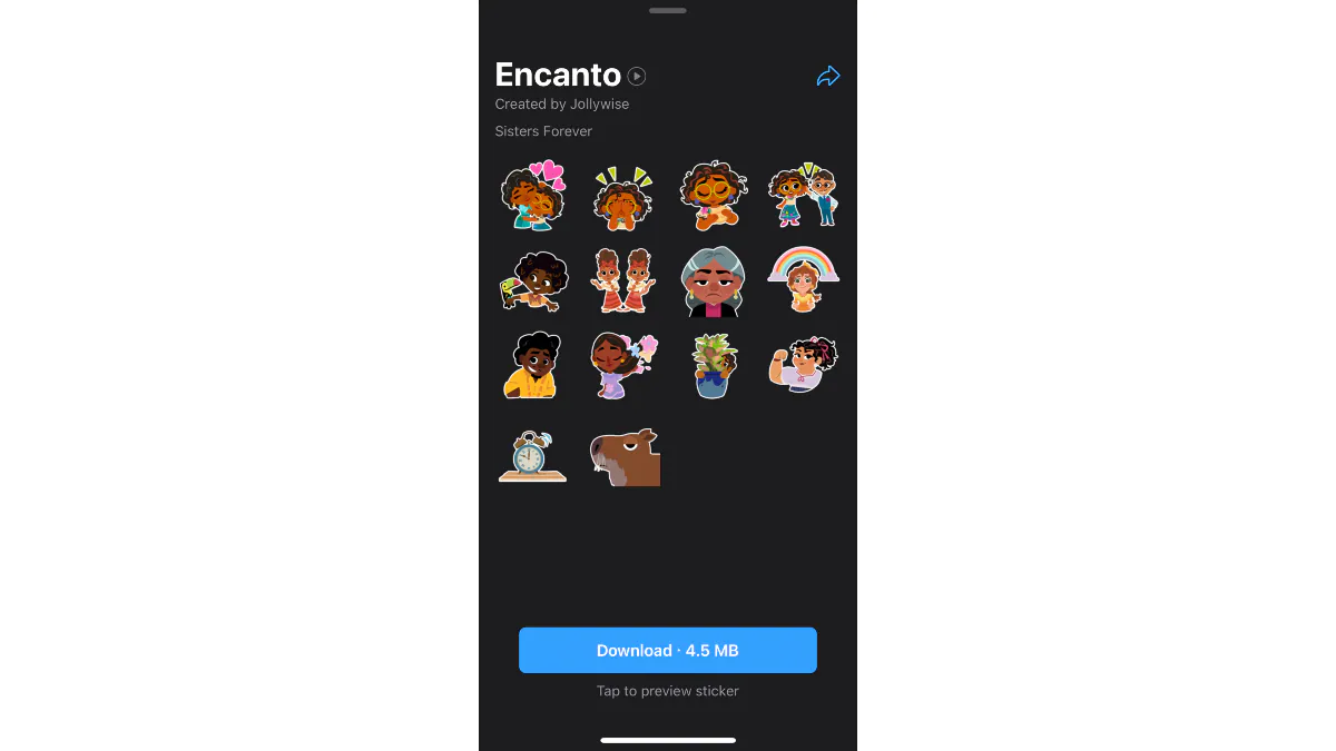 WhatsApp has added Encanto animated sticker pack for Android and iOS users