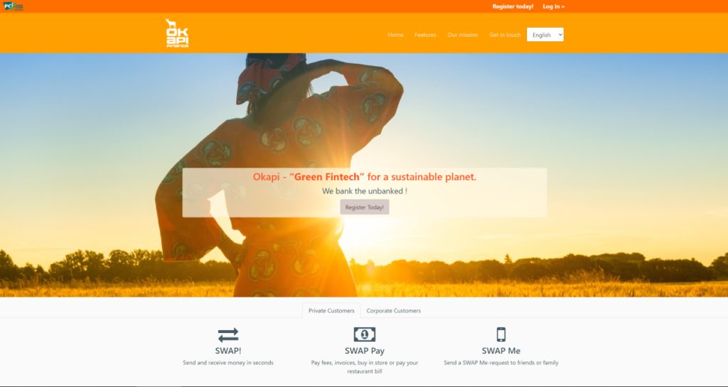 Okapi Finance web platform