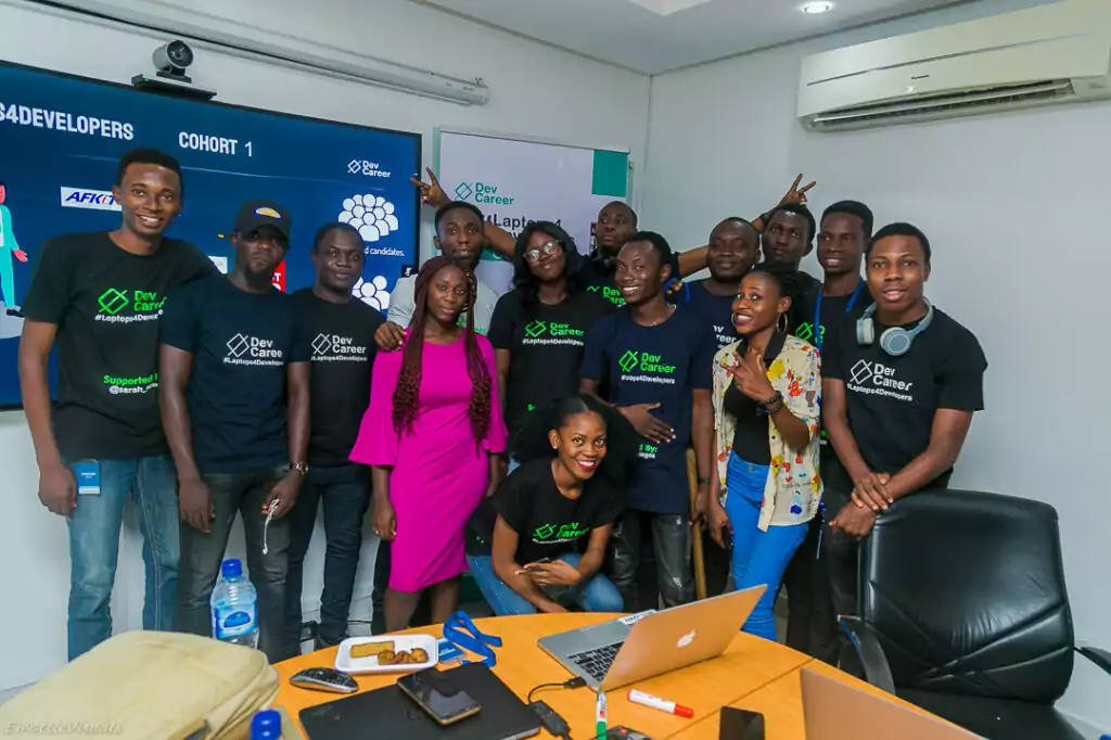 DevCareer has raised $100,000 to equip 100 Africans with laptops.
