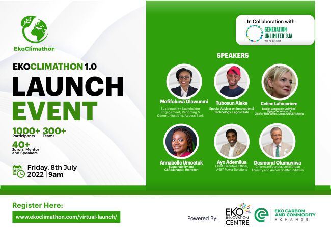 Eko Innovation Centre, Eko Carbon, and Commodity Launch Ekoclimathon 1.0 in Conjunction with Generation Unlimited 9ja
  