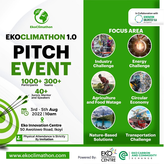 In Conjunction With Generation Unlimited 9ja , The Eko Innovation Centre, Eko Carbon, And Commodity Launch Ekoclimathon 1.0