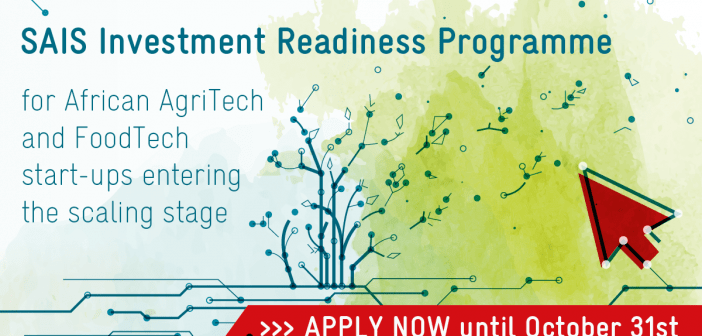 Application is now Open for the SAIS Investment Readiness Programme 2023
  