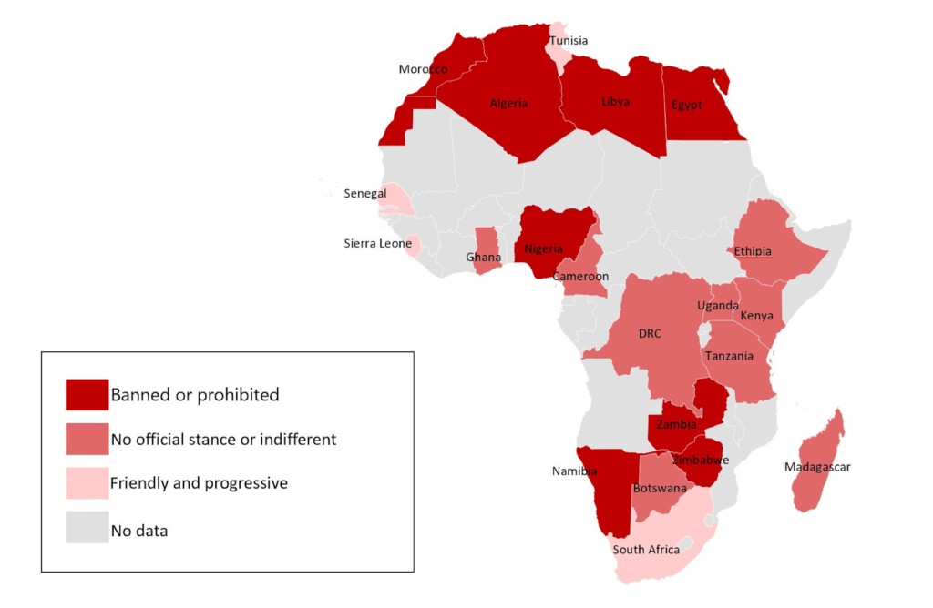 Regulatory landscape of cryptocurrencies in Africa | Source: Do4Africa