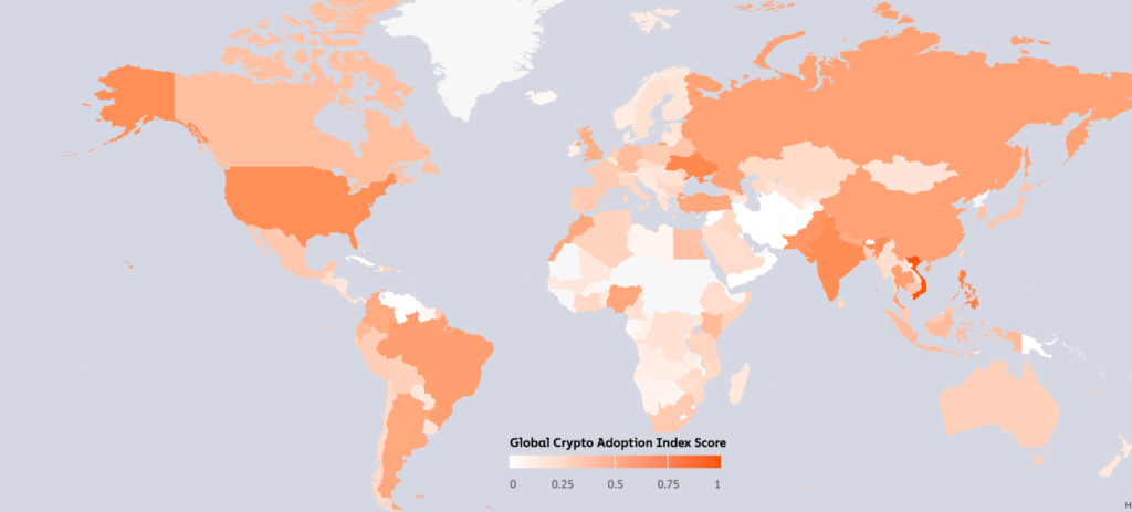 Chainalysis Global Crypto Adoption Index Score | Source: Chainalysis
