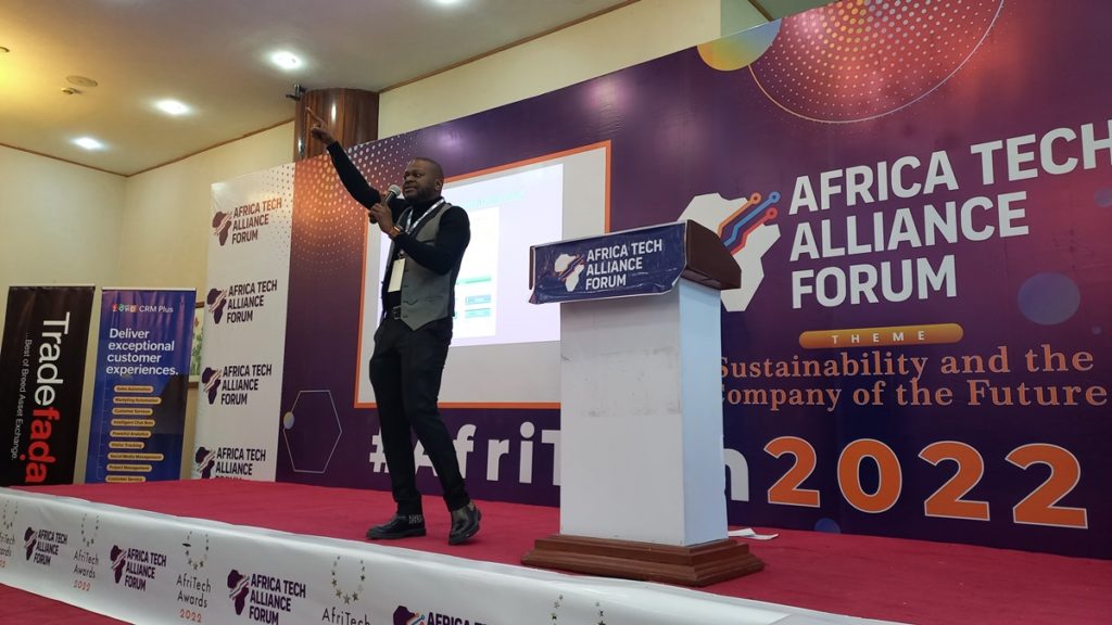 Dr. Oluseyi Akindeinde, Co-Founder/CTO, Digital Encode Limited, speaking at AfriTECH 2.0