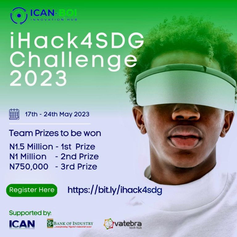 Nigerian startups in Lagos can now submit applications for the iHack4SDG Challenge.
  