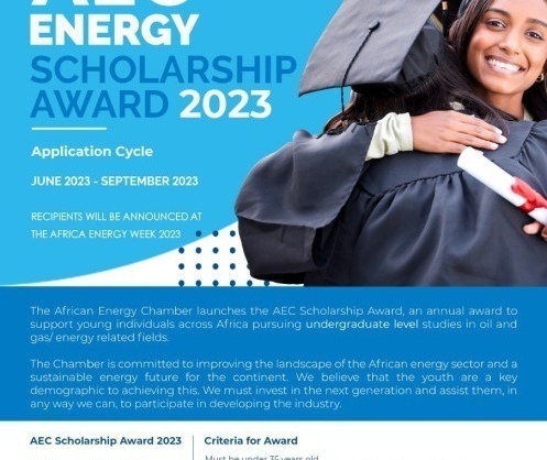 The African Energy Chamber Rolls out its 2023 Energy Scholarship Award to Promote Youth Participation in Energy
  