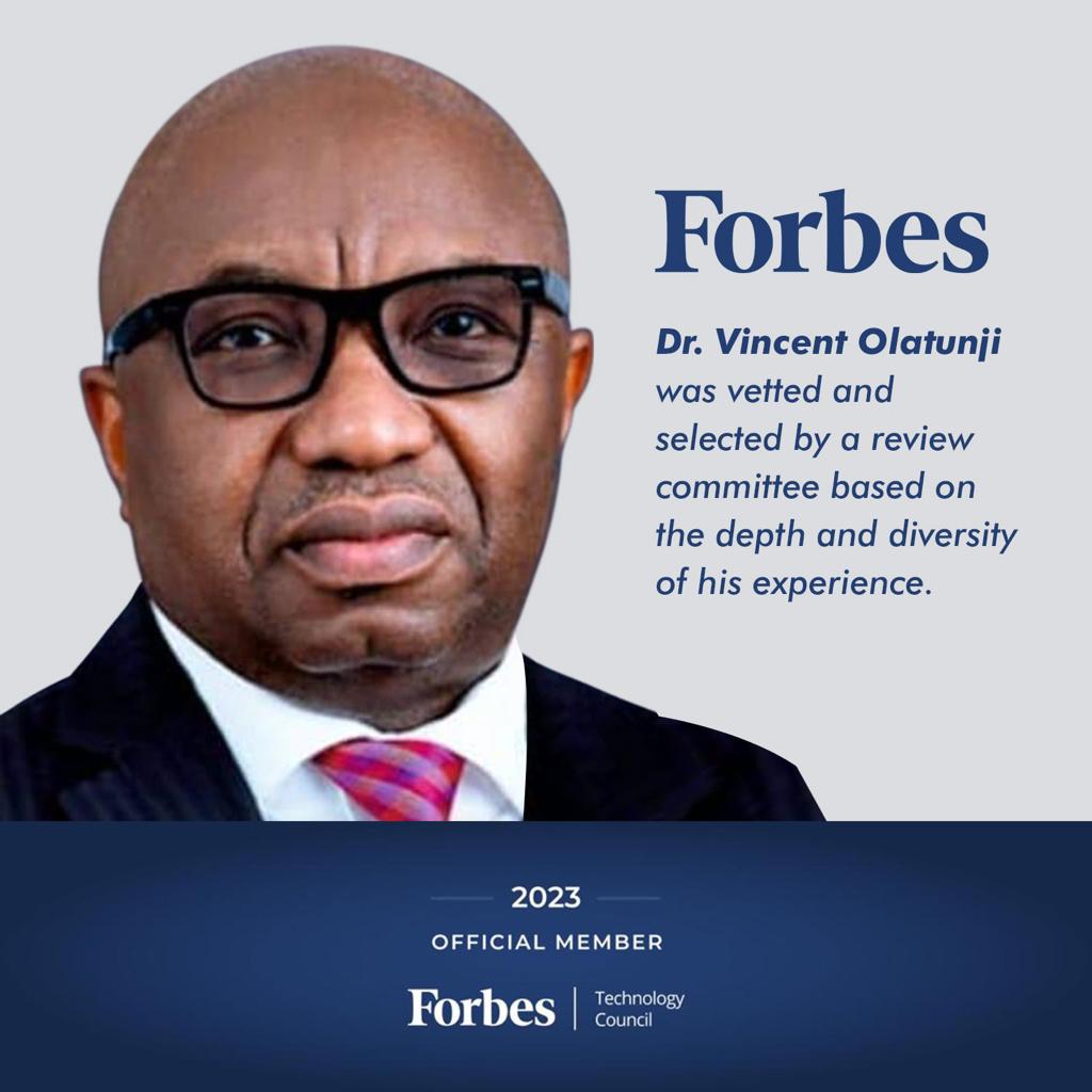 Dr Olatunji Vincent joins Forbes Tech Council 2023 (2)