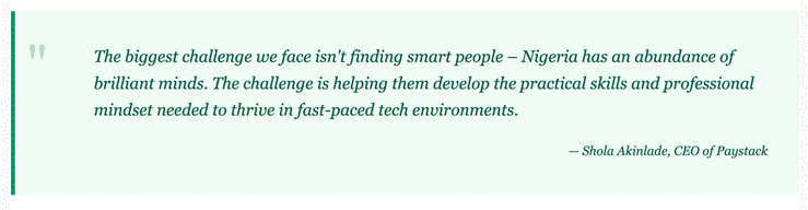 Building Effective Tech Mentorship Programs: Bridging the Skills Gap in Nigeria Markets 5 shola quote
