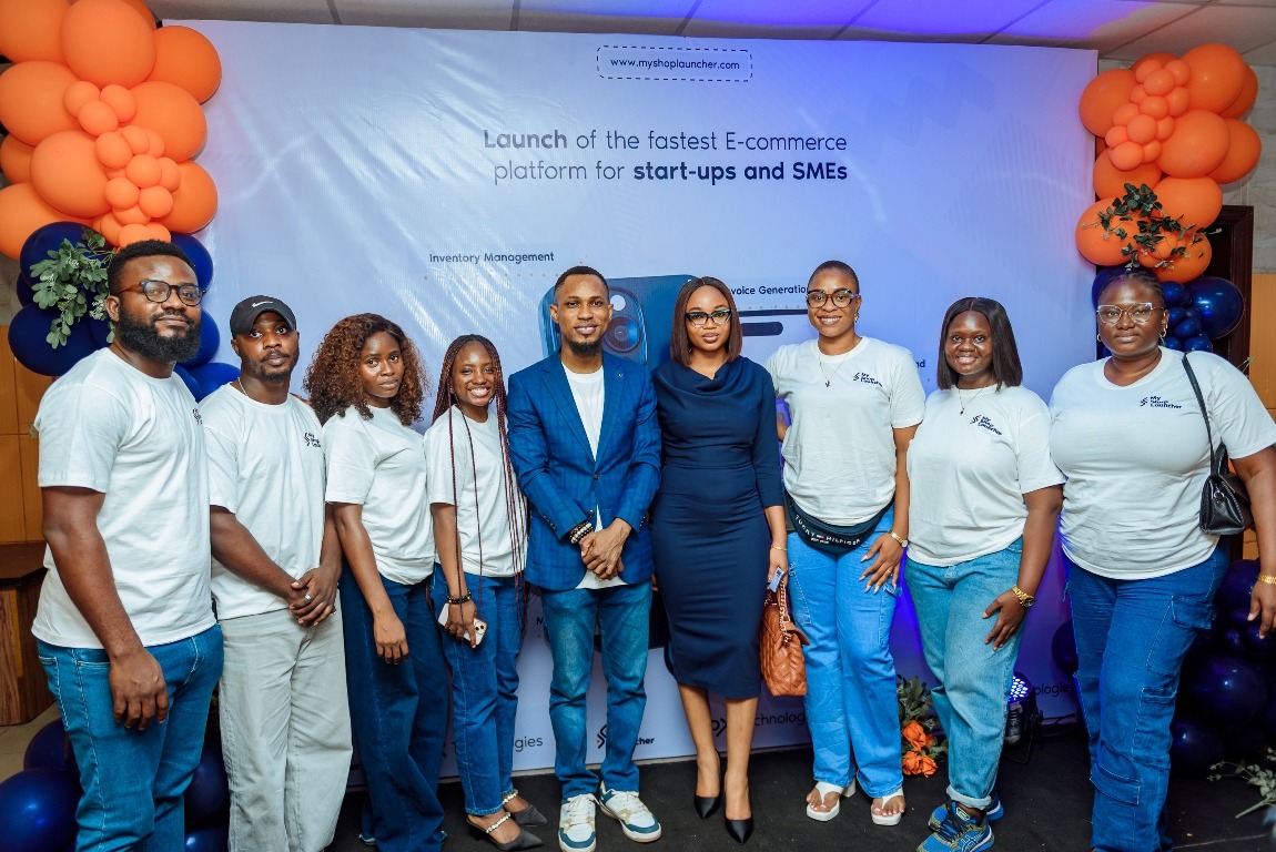 MyShopLauncher team at the launch of the eCommerce platform for startups and SMEs in Nigeria.