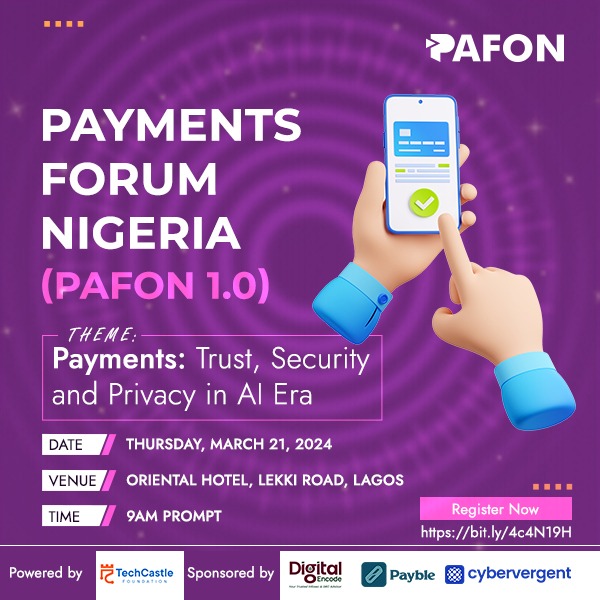 PAFON: Digital Encode, Cybervergent, Payble Sign Up for Payments Forum Nigeria 1.0
  