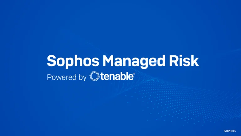 Sophos Partners with Tenable to Launch New Sophos Managed Risk Service
  