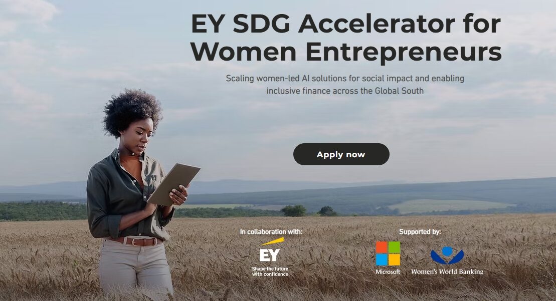 Applications for the EY SDG Accelerator for Women Entrepreneurs are being accepted from African startups. 1 EY SDG Accelerator