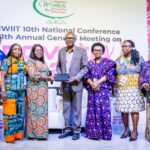 The Director General of the National Information Technology Development Agency (NITDA), Kashifu Inuwa, CCIE, in a group photograph with participants of the Nigerian Women in Information Technology 10th National Conference and 11th Annual General Meeting held in Abuja.