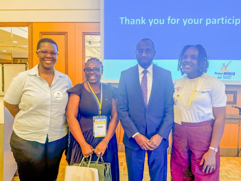TICAD 9 - DG NITDA with the 3 winners of IgniteHer Bootcamp competition who made it to Japan