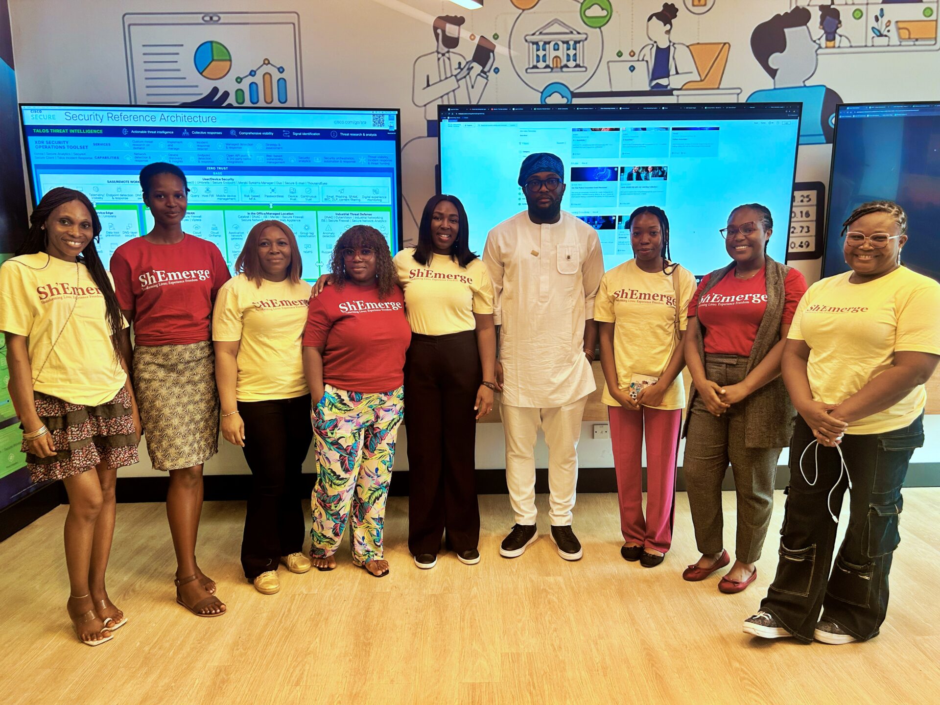 Frances Aborigho: Building a Tribe Where African Women Learn, Lead, and Thrive in the Digital Economy 2 Sh'merge Team