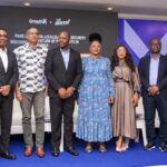 Photo Caption: HAKEEM ADENIJI-ADELE, Deputy Managing Director, eTranzact Int’l PLC; BLESSING EHIZE, Chief Technology Officer at First City Monument Bank (FCMB); DR. KRISH RANGANATH, Chief Executive Officer, UniCloud Africa; PETER OLUKA, Founder/Editor In-Chief, Techeconomy; ROSELINE ILORI, Founder & CEO of Bridge57 Solutions Limited; ELSIE GODWIN, Co-founder/COO, Cashwise Finance; ADESOLA AKINSANYA, President, Nigeria Internet Registration Association (NiRA), and DR. AYOTUNDE COKER, CEO, Open Access Data Centre (OADC), during GrowthX by Techeconomy, held in Lagos, recently.